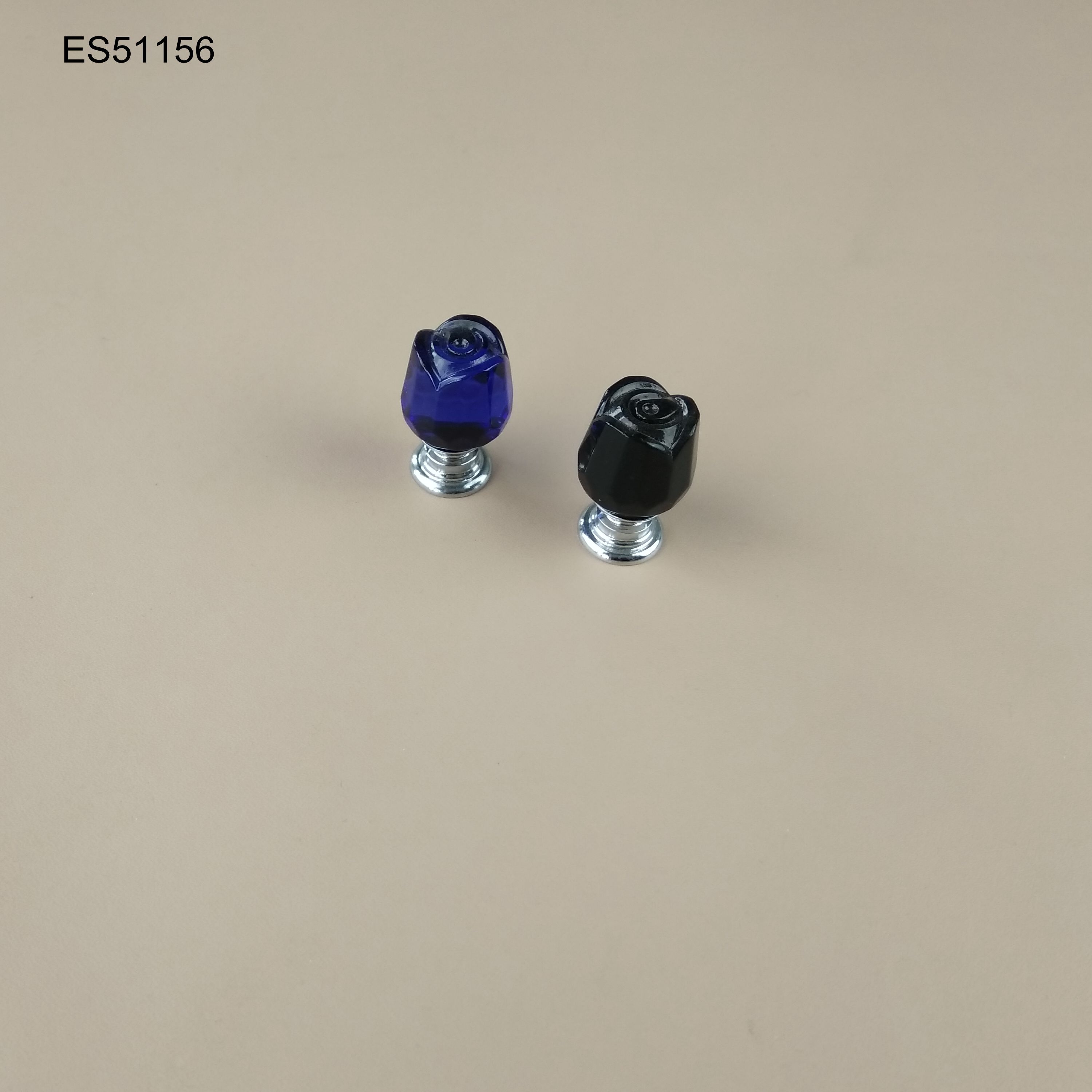 Crystal Furniture and Cabinet Knob Rose Shape ES51156