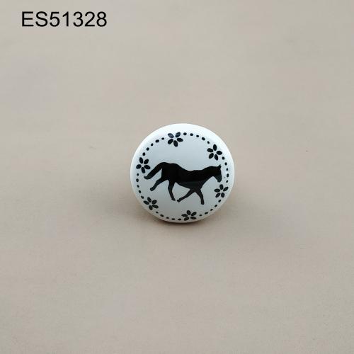 ceremics  Furniture and Cabinet Knob  ES51328 horse