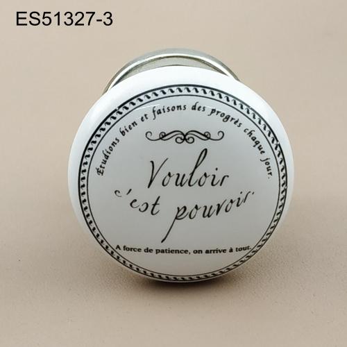 ceremics  Furniture and Cabinet Knob  ES51327-3