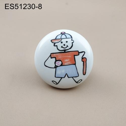 ceremics  Furniture and Cabinet Knob  ES51230-8
