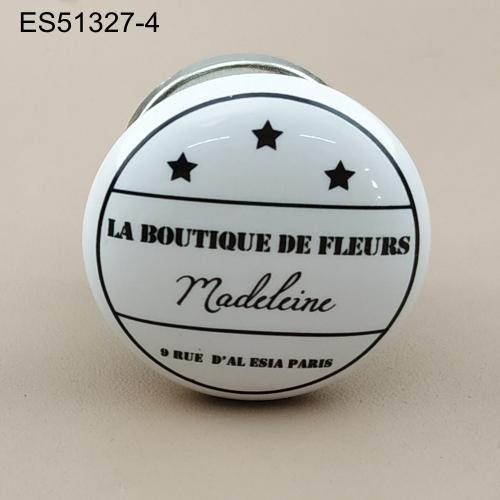 ceremics  Furniture and Cabinet Knob  ES51327-4