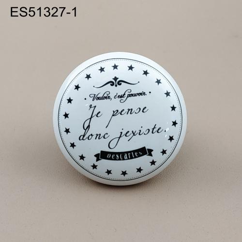 ceremics  Furniture and Cabinet Knob  ES51327-1